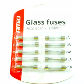Bezpieczniki szklane rurka 32mm blister