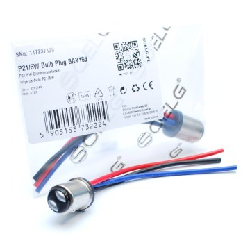 Wtyk P21/5W 1157 z przewodami
