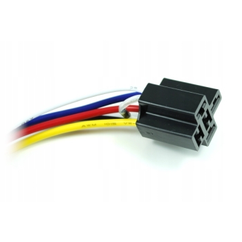 Gniazdo przekaźnika 5pin 1,25mm2 z diodą