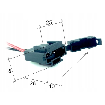 Gniazdo segmentowe bezpiecznika standardowego - 1,5mm2