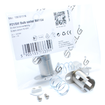Gniazdo P21/5W 1157 metalowe przykręcane bez przewodów