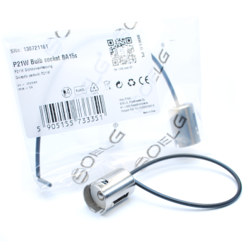Gniazdo P21W 1156 metalowe z przewodami