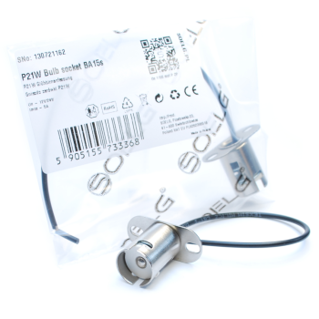 Gniazdo P21W 1156 metalowe przykręcane z przewodami